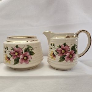 Vintage "Sadler" cream and sugar set.